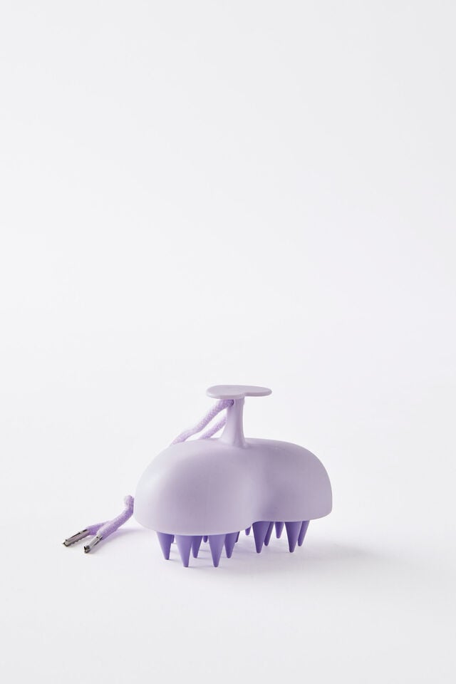 cotton on Hair Revival Scalp Massager heart lilac