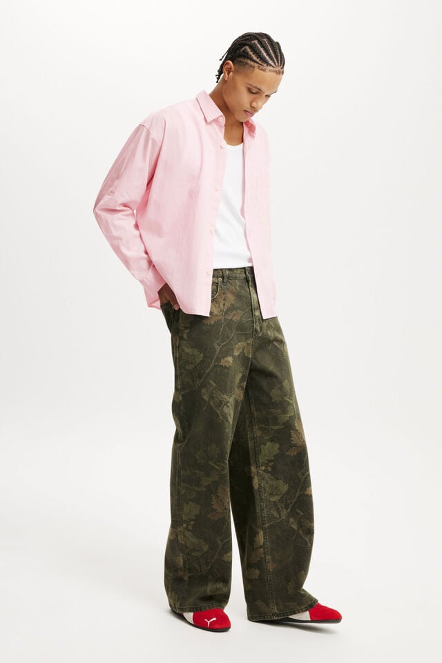 Cotton On Hampton Long Sleeve Shirt Soft Pink