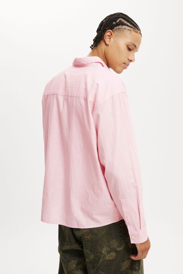 Cotton On Hampton Long Sleeve Shirt Soft Pink