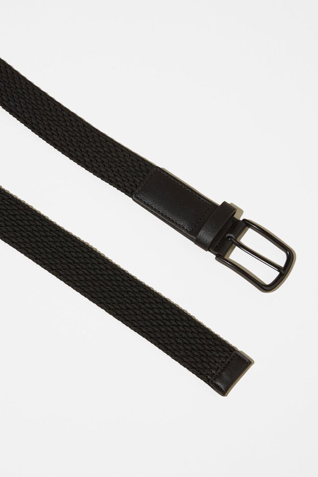 Cotton On Hampton Plait Belt Black