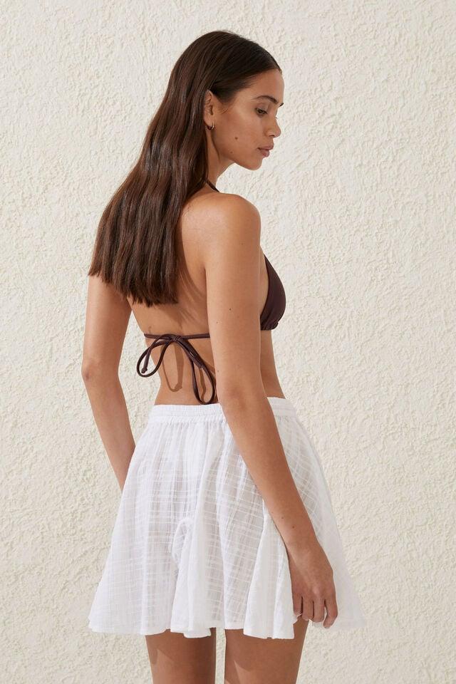 Cotton On Hanky Hem Beach Mini Skirt White