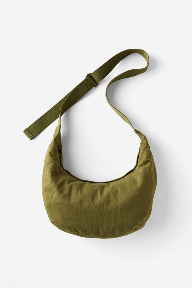 cotton on Harley Crescent Sling Bag artichoke