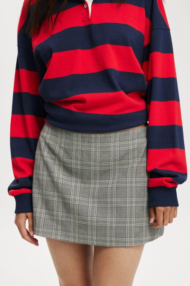 Cotton On Harper Suiting Mini Skirt Grey Check