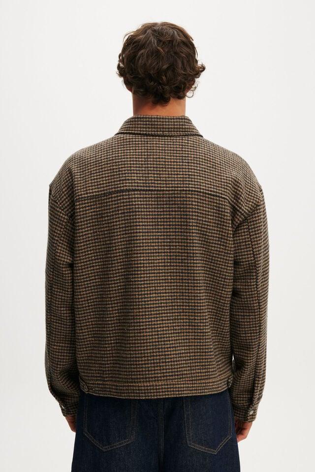 Cotton On Harrington Jacket Houndstooth Check