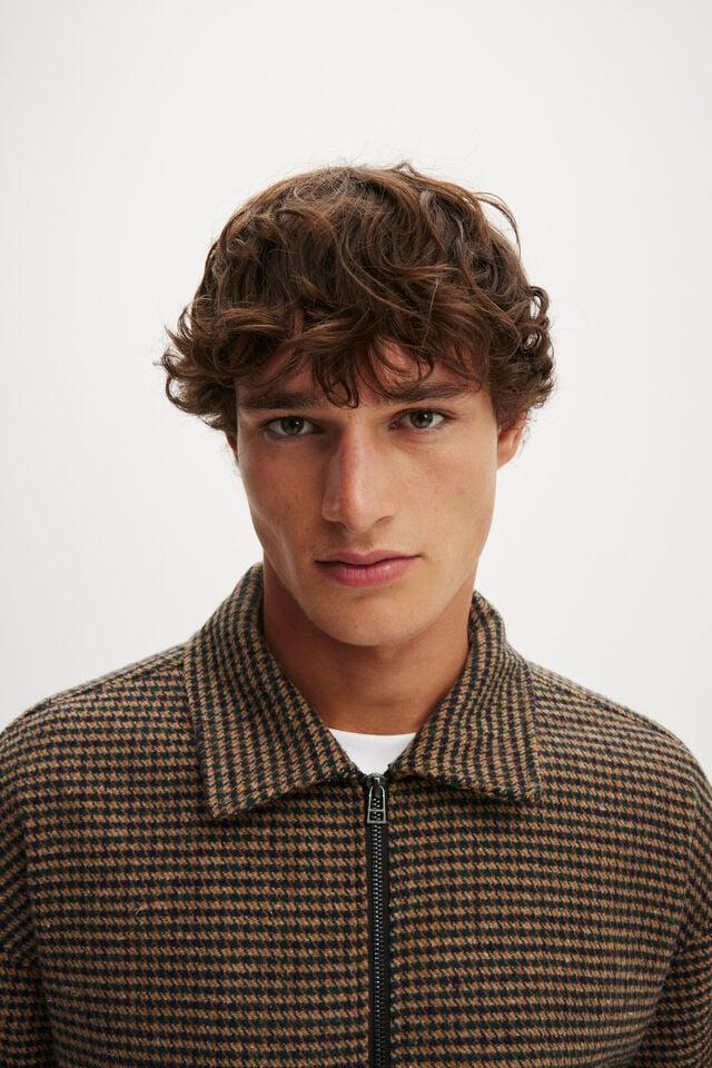 Cotton On Harrington Jacket Houndstooth Check