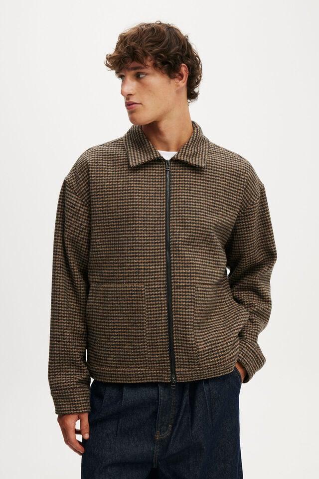 cotton on Harrington Jacket houndstooth check
