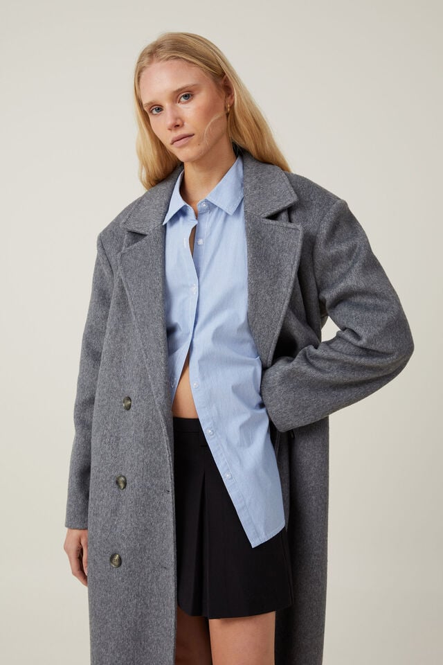 Cotton On Harrison Coat Shadow Grey