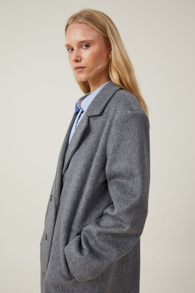 Cotton On Harrison Coat Shadow Grey