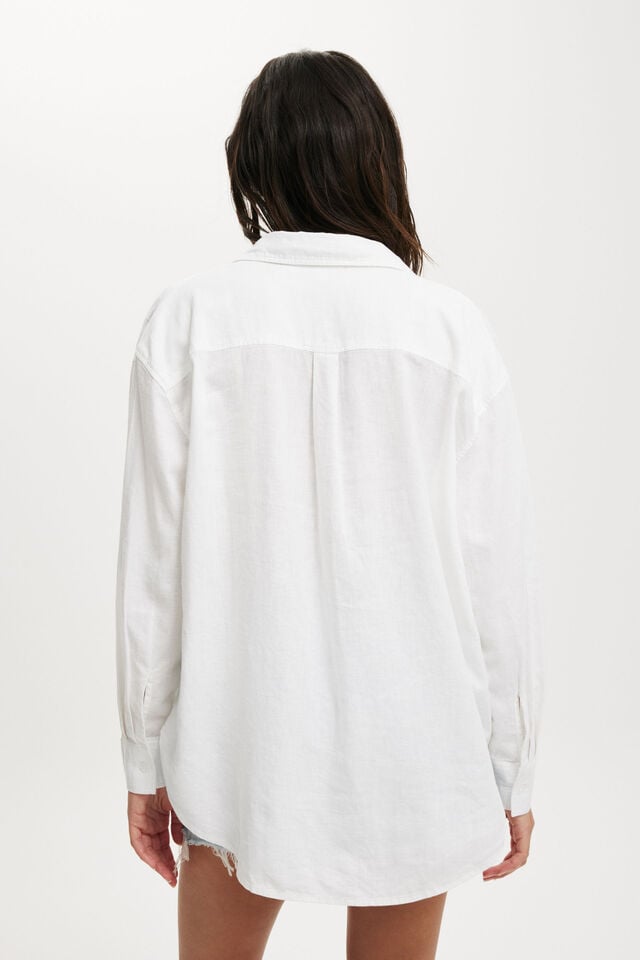 Cotton On Haven Long Sleeve Shirt White