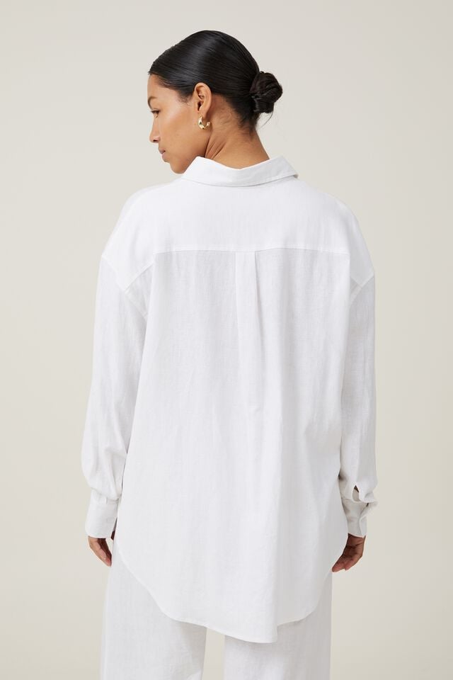 Cotton On Haven Long Sleeve Shirt White