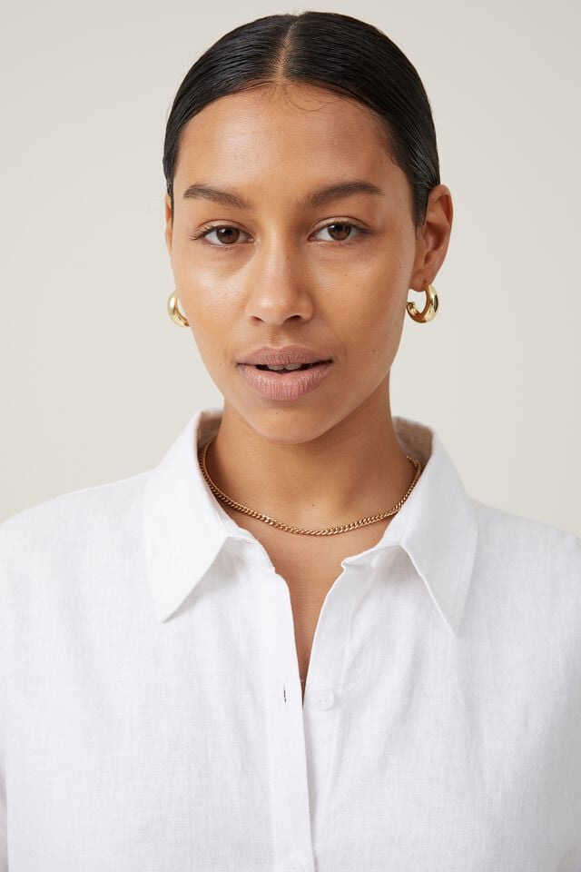 Cotton On Haven Long Sleeve Shirt White