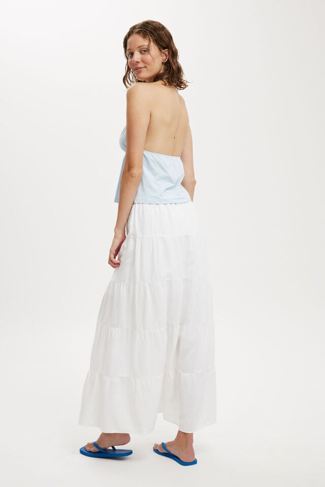 Cotton On Haven Multi Tiered Maxi Skirt White
