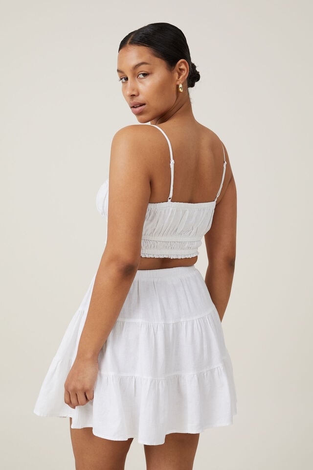 Cotton On Haven Tiered Mini Skirt White