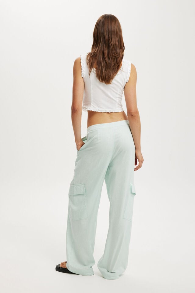 Cotton On Haven Utility Pant Powder Green
