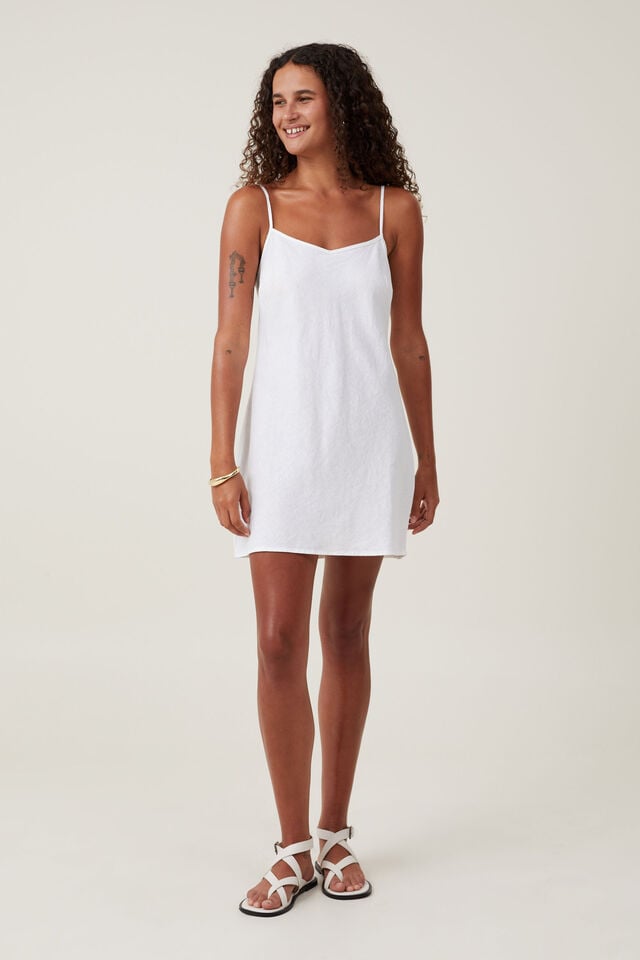 Cotton On Haven V Neck Mini Dress White