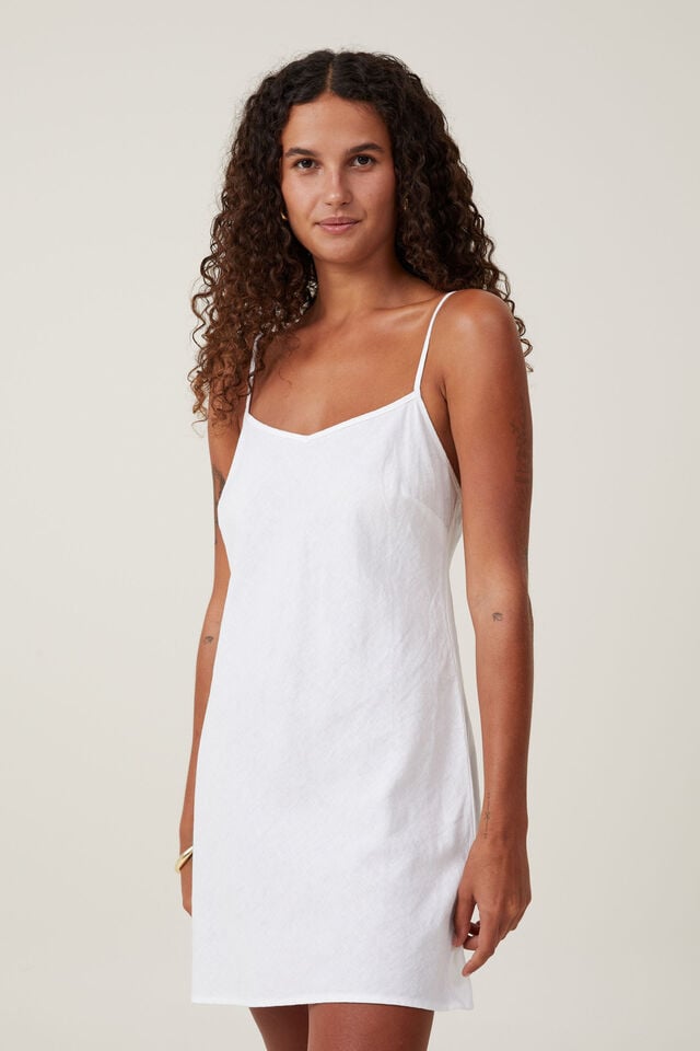 cotton on Haven V Neck Mini Dress white