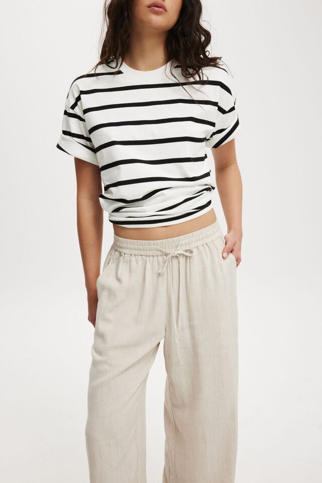 Cotton On Haven Wide Leg Pant Natural