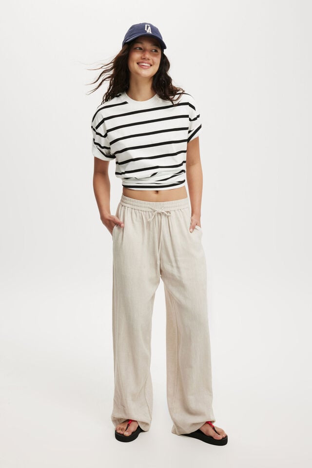 cotton on Haven Wide Leg Pant natural
