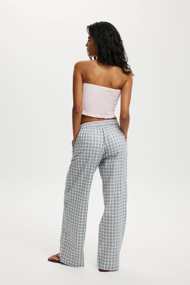 Cotton On Haven Wide Leg Pant Olivia Check Texture