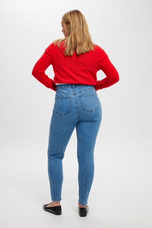 Cotton On High Rise Skinny Jean Sea Blue