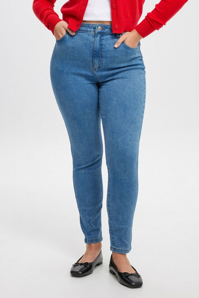 Cotton On High Rise Skinny Jean Sea Blue
