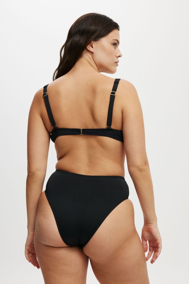 Cotton On Highwaisted Cheeky Bikini Bottom Black