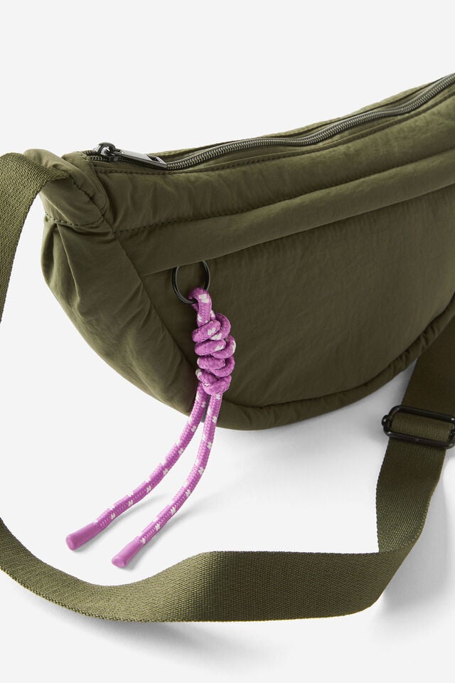 Cotton On Hiking Sling Bag Forest Green