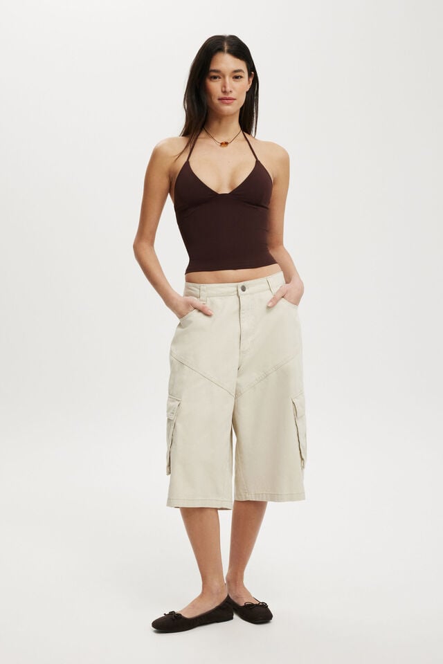 Cotton On Hold Me Halter Dark Oak