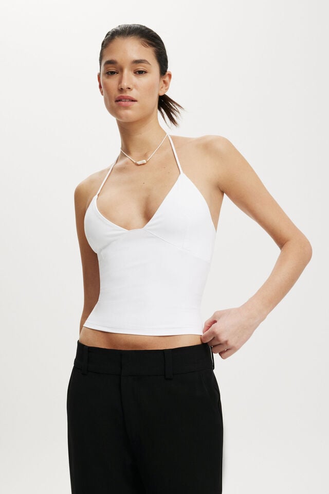 cotton on Hold Me Halter white