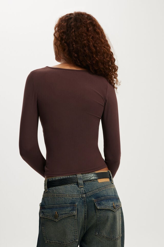 Cotton On Hold Me Long Sleeve Dark Oak