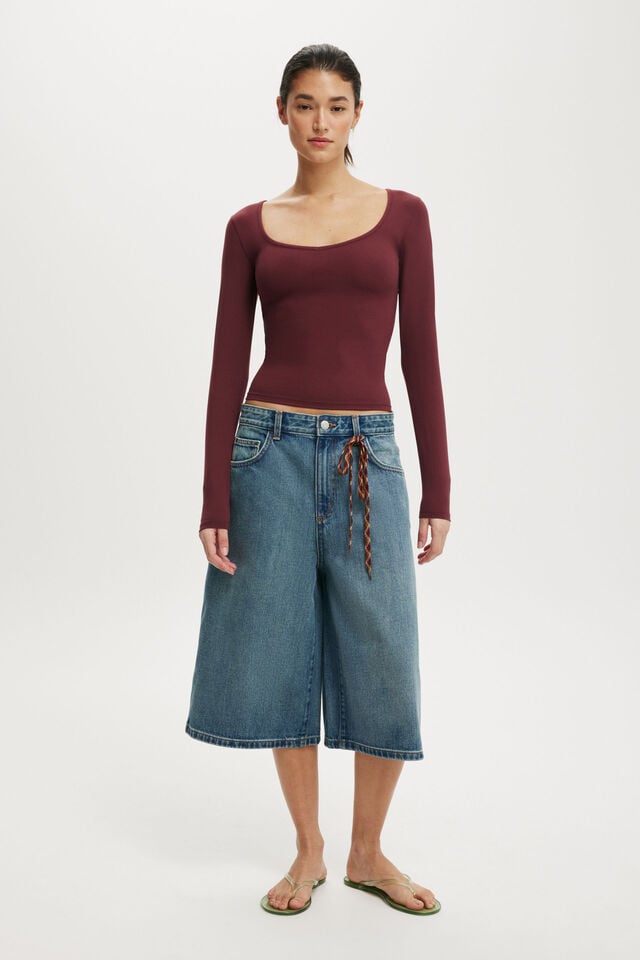 Cotton On Hold Me Long Sleeve Sour Cherry