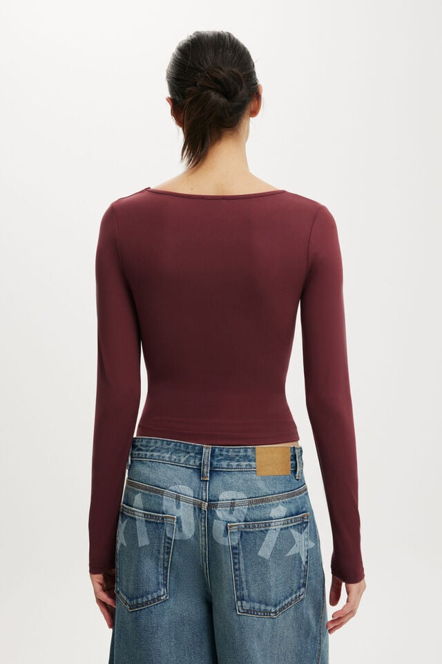 Cotton On Hold Me Long Sleeve Sour Cherry