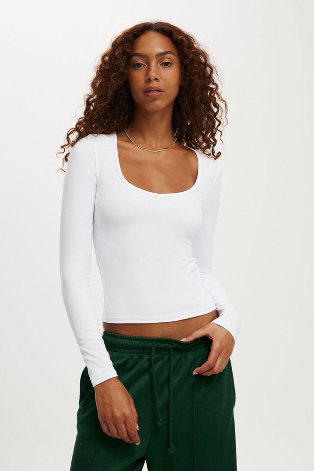 cotton on Hold Me Long Sleeve white