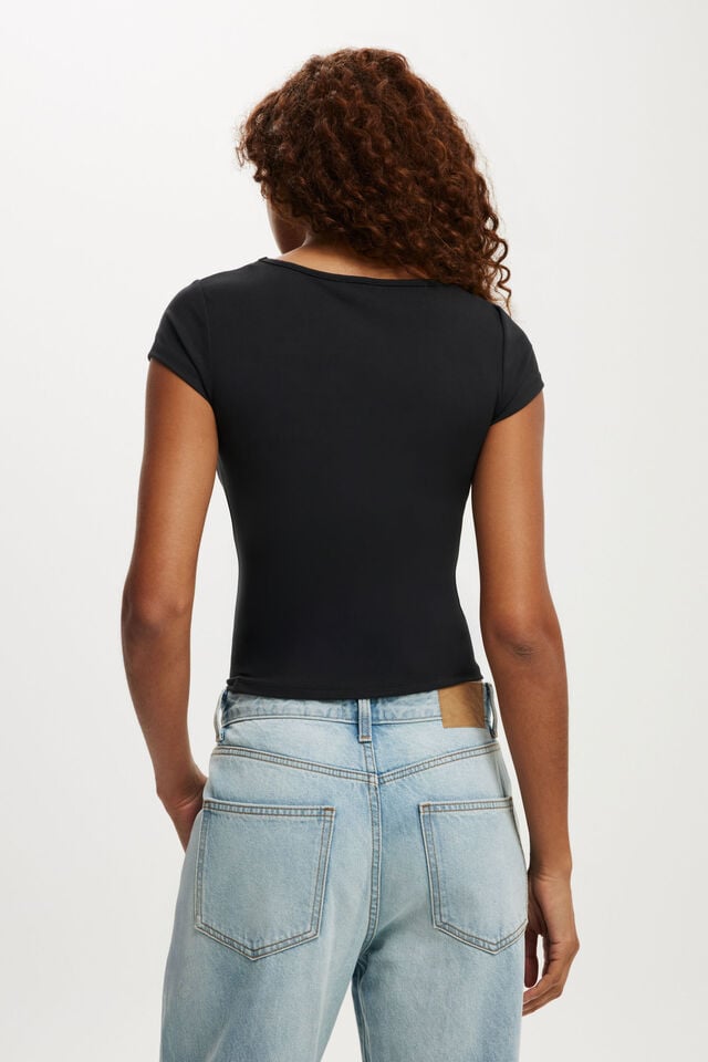 Cotton On Hold Me Short Sleeve Black