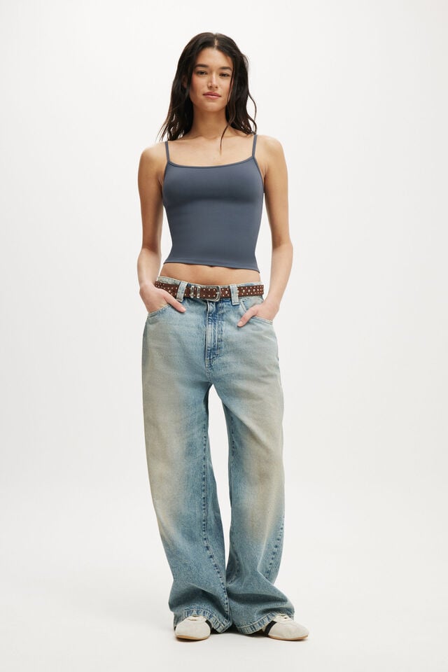 Cotton On Hold Me Tank Blue Slate