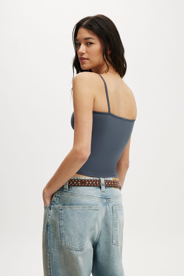 Cotton On Hold Me Tank Blue Slate