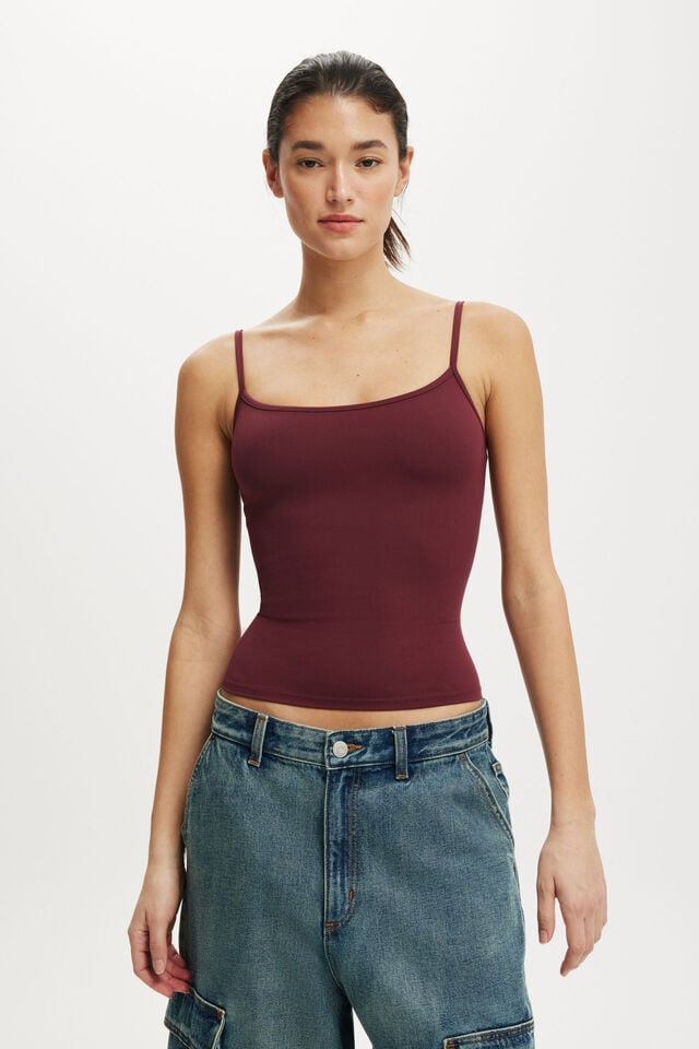 cotton on Hold Me Tank sour cherry