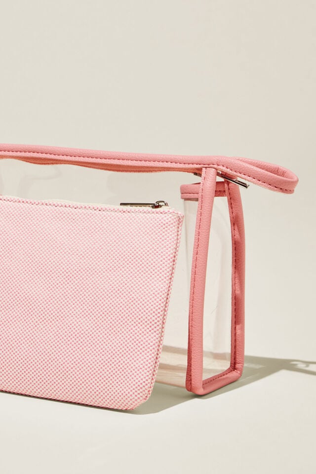 Cotton On Holiday Clear Cosmetic Case Blush