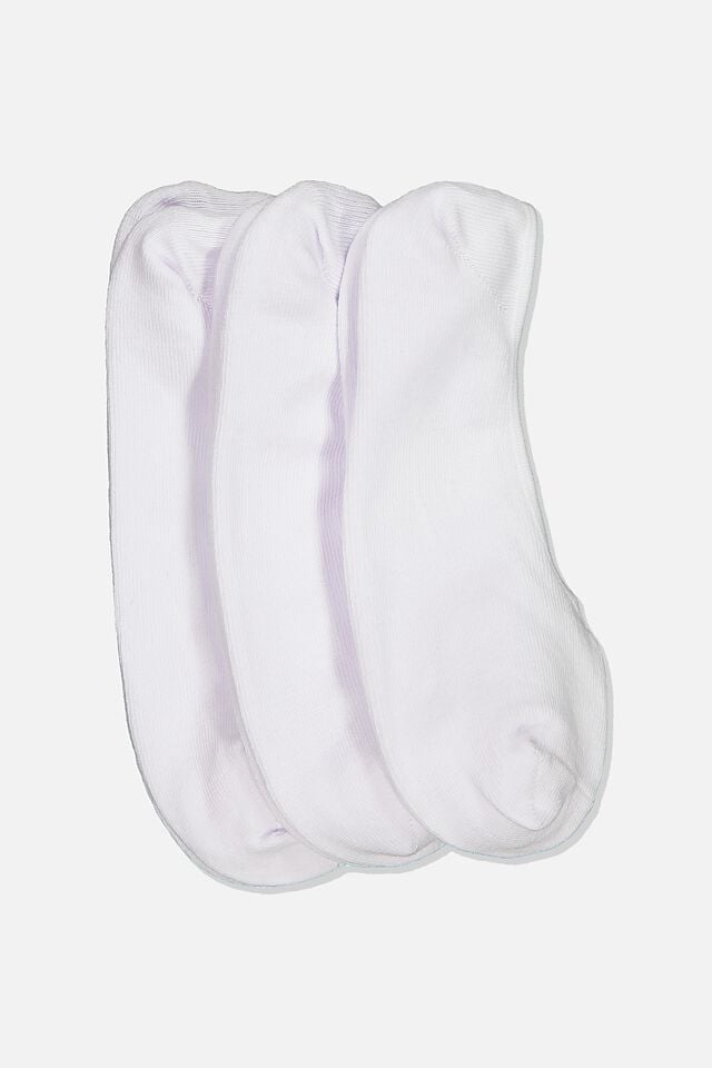 cotton on Invisible Socks 3 Pack white