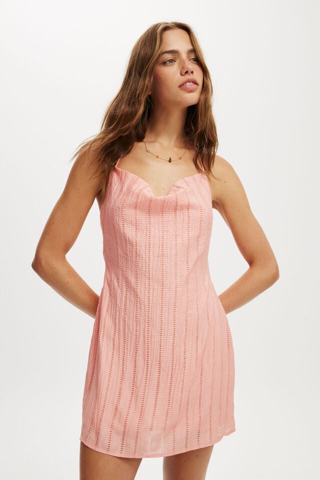 cotton on Jet Set Mini Dress sunset apricot