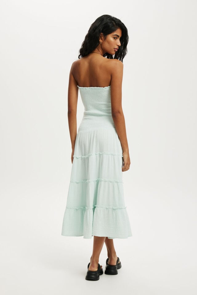 Cotton On Jet Set Tube Maxi Dress Powder Green