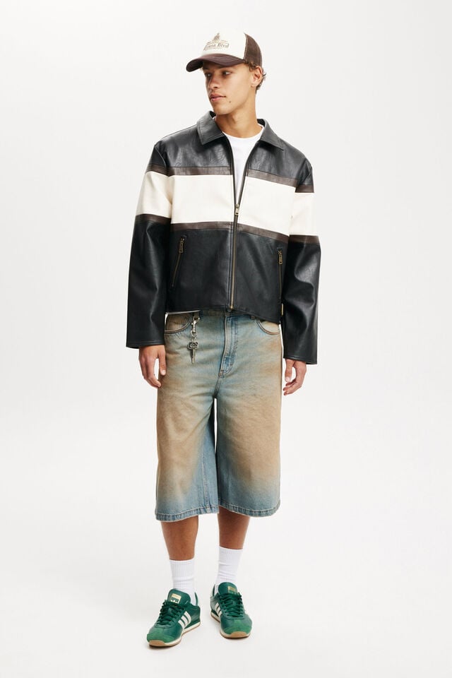 Cotton On Joey Faux Leather Jacket Black