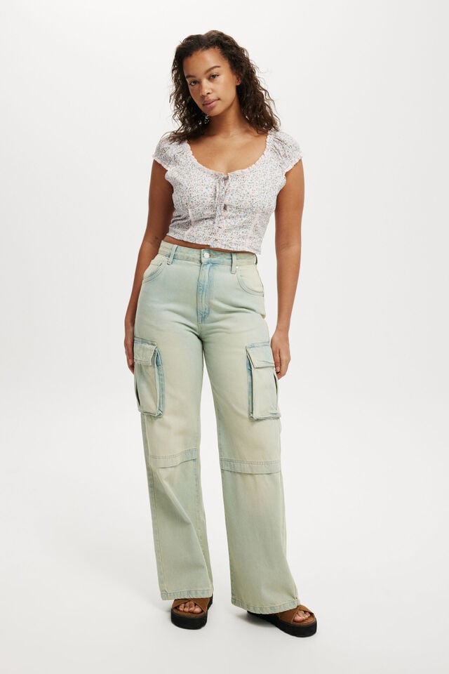 Cotton On Kara Short Sleeve Top Isabelle Soft Pink