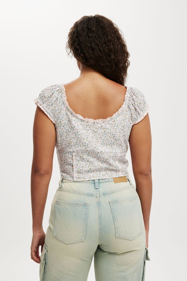 Cotton On Kara Short Sleeve Top Isabelle Soft Pink