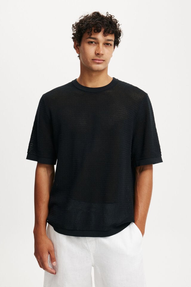 cotton on Knit Tee black