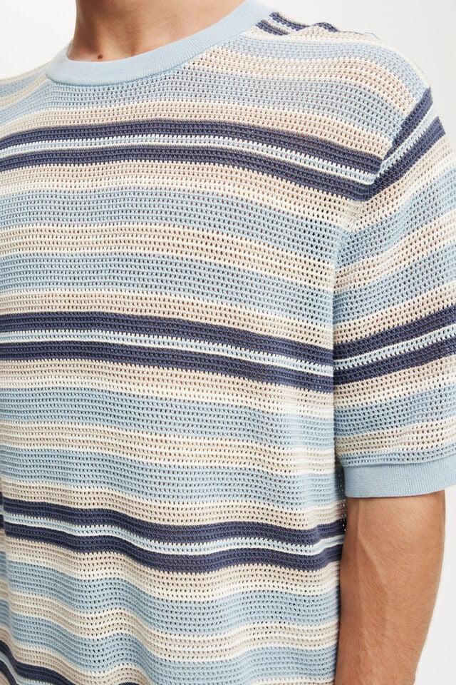 Cotton On Knit Tee Blue Summer Stripe