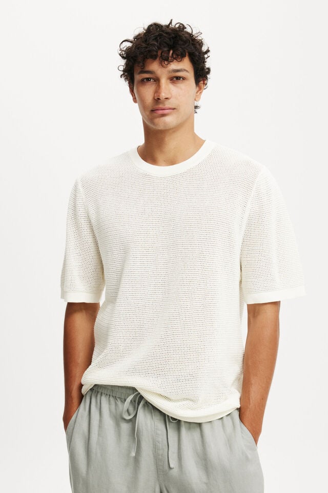 Cotton On Knit Tee Off White