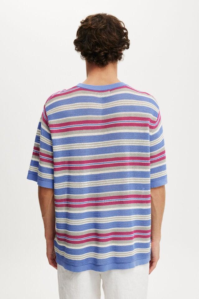Cotton On Knit Tee Purple Summer Stripe