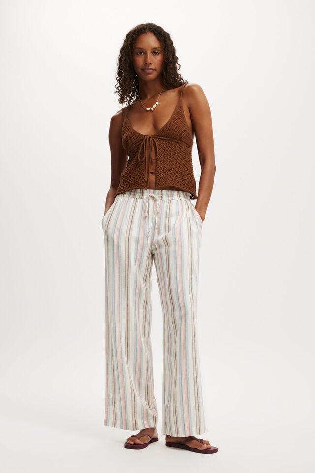 Cotton On Knit Tie Up Cami Walnut