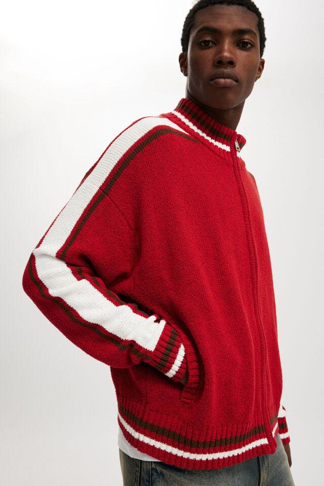 Cotton On Knitted Bomber Scarlet Red